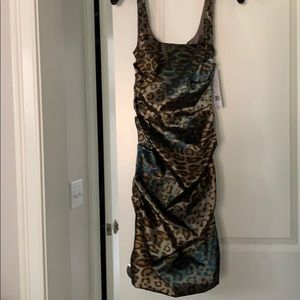 Nicole Miller ruched cocktail dress